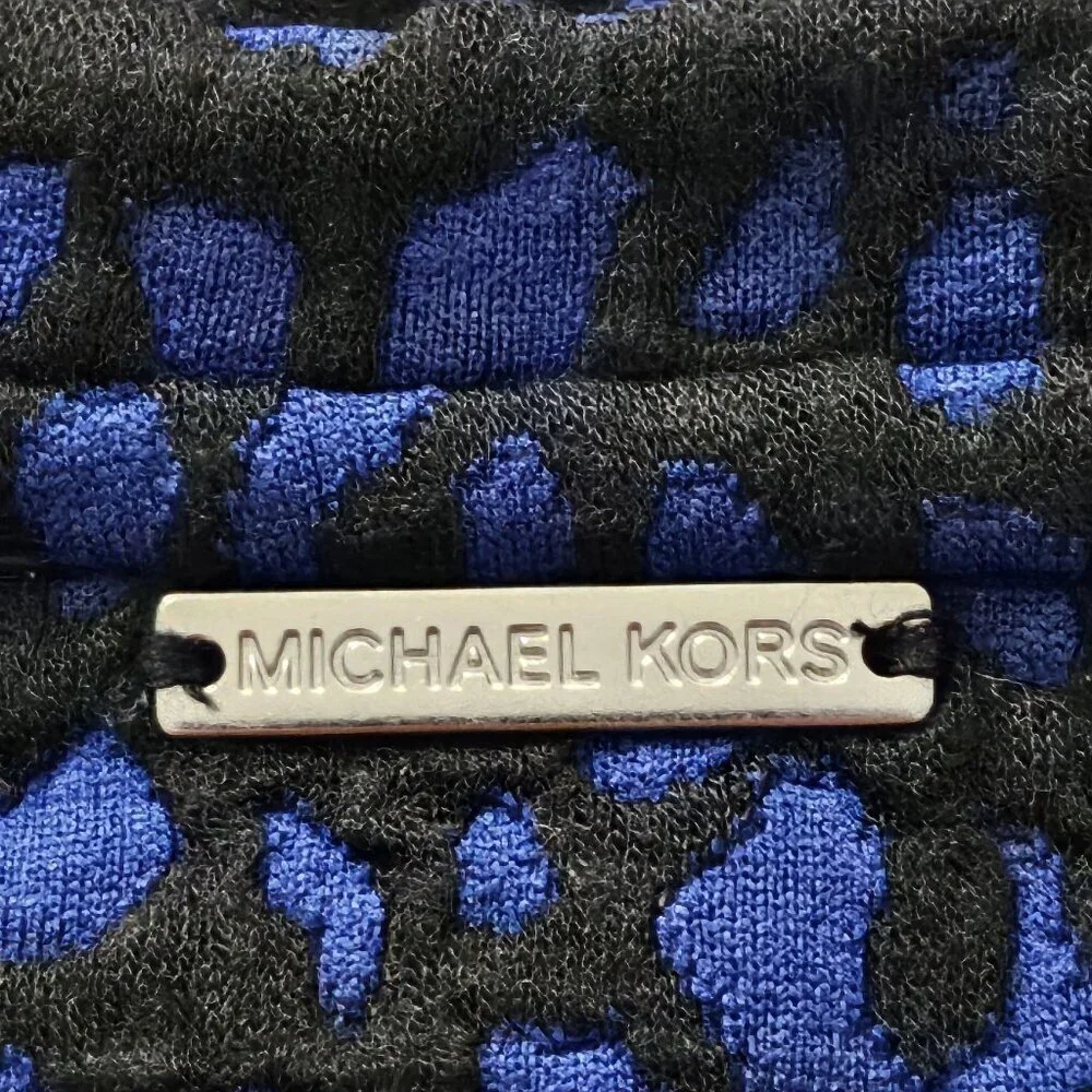 2/$50 Michael Kors Jacquard Cat Print Top Petite NWT